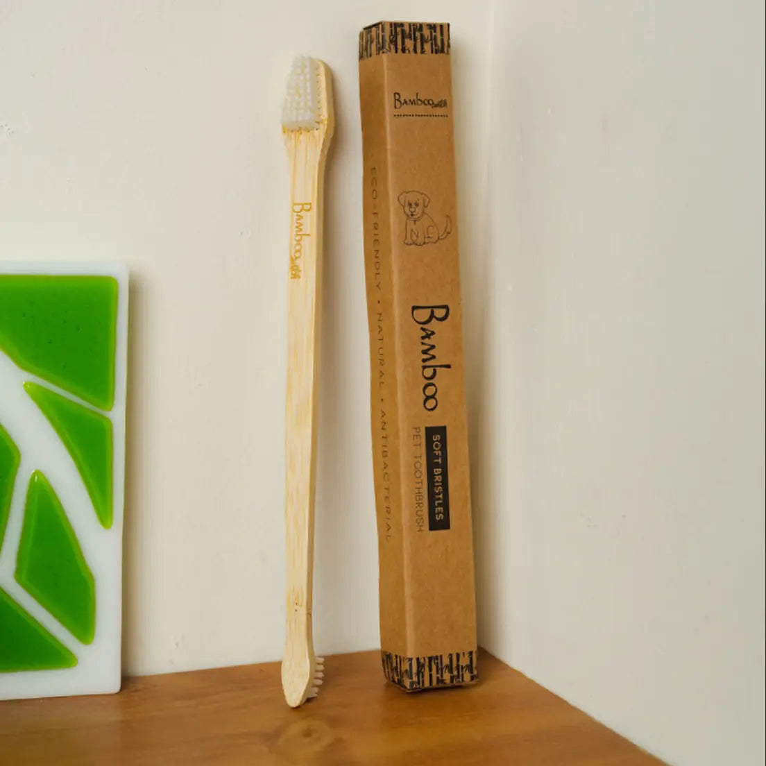 Dual Ended Bamboo Dog & Pet Toothbrush