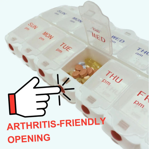 Arthritis-Friendly Pill Organizer (7 Day Am/Pm)