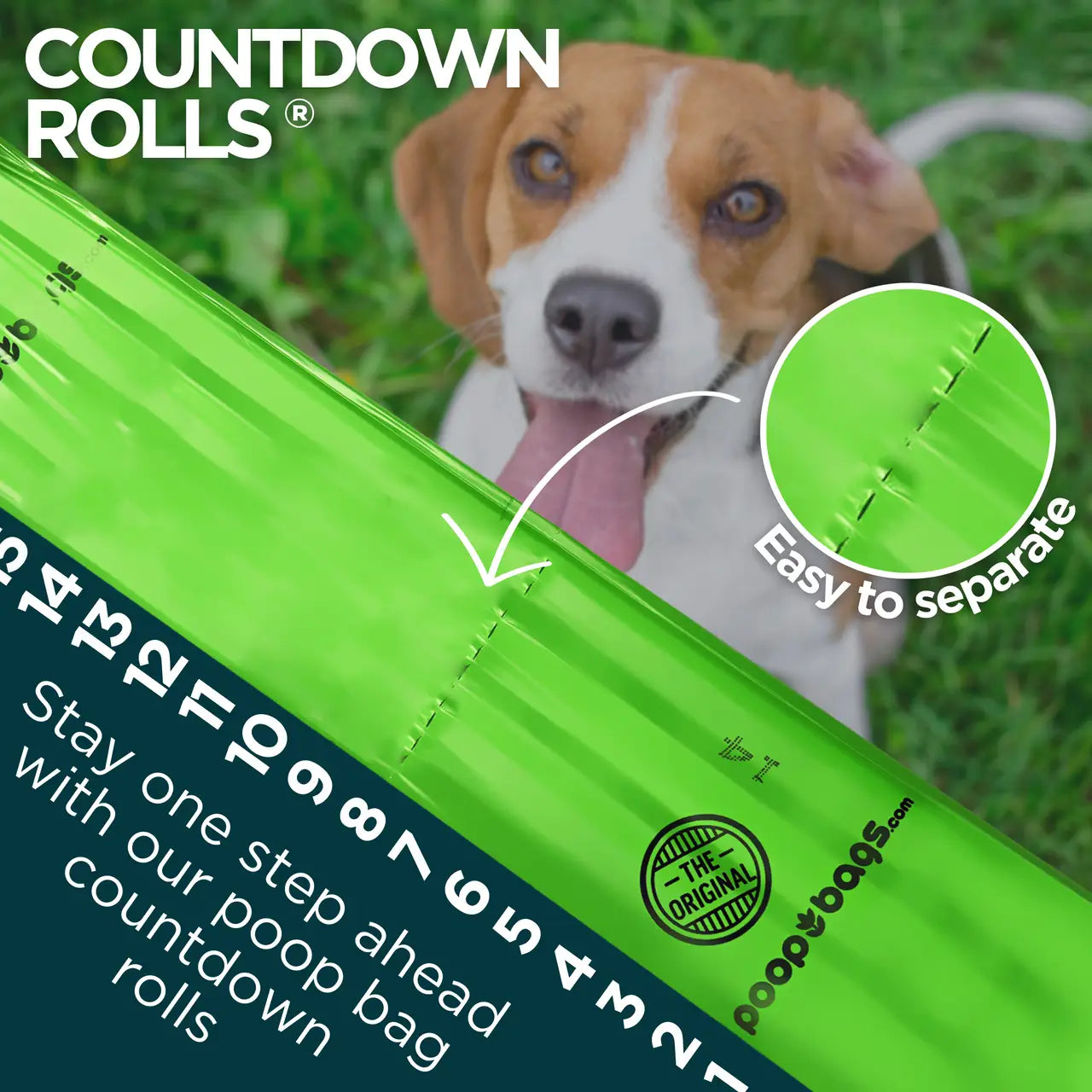 The Original Poop Bags® Usda Biobased Countdown Rolls®