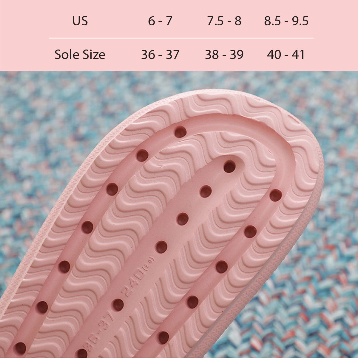 Non-Slip Quick Drying Open Toe Soft Comfy Thick Slippers