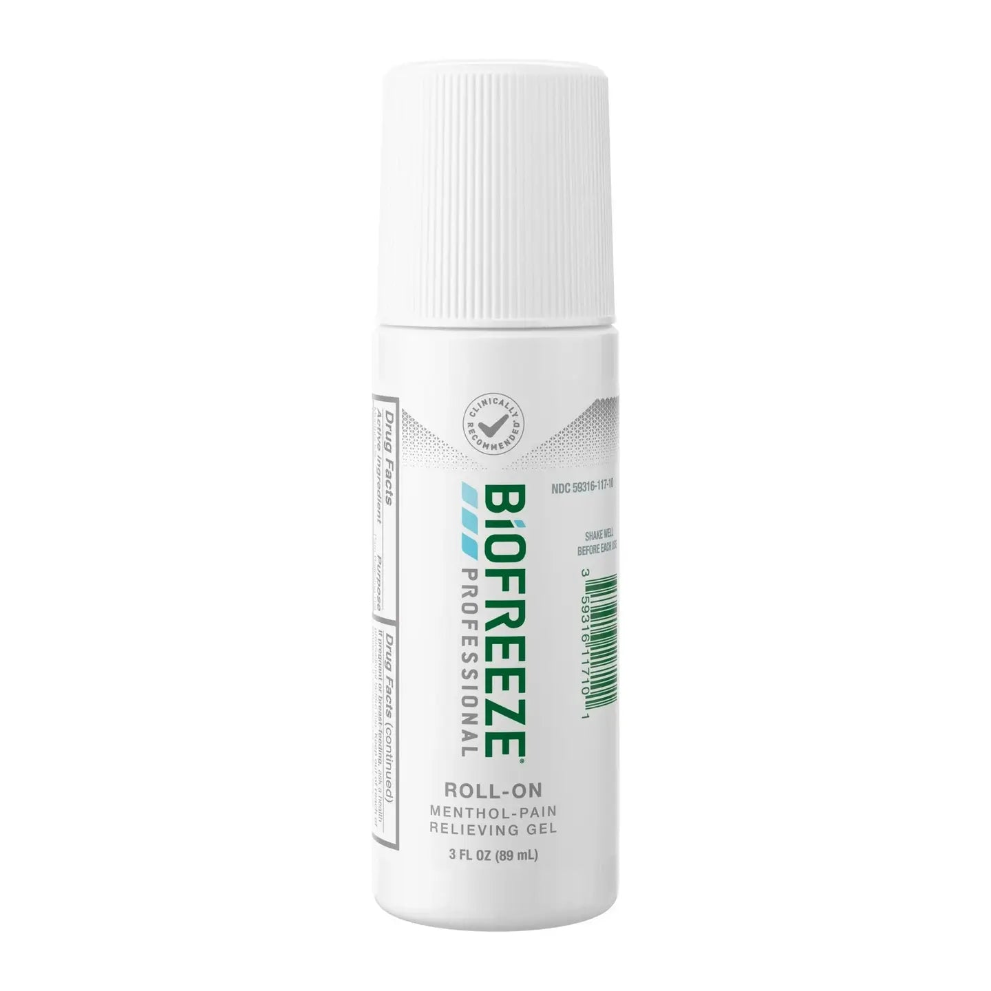 Biofreeze Professional Menthol Pain Relief Roll-On Gel, 3oz