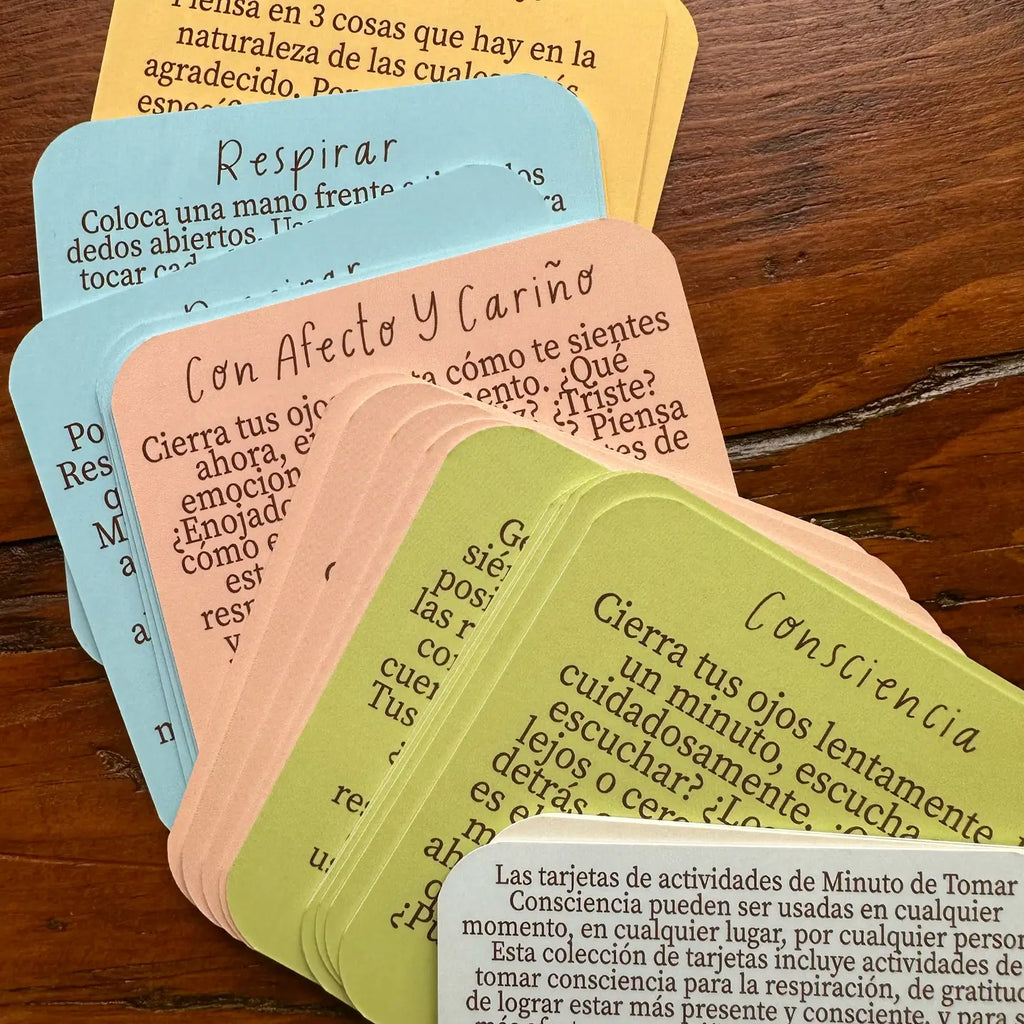 Spanish Mindful Minute Activity Cards For Mental Health & Wellness (Espanol)