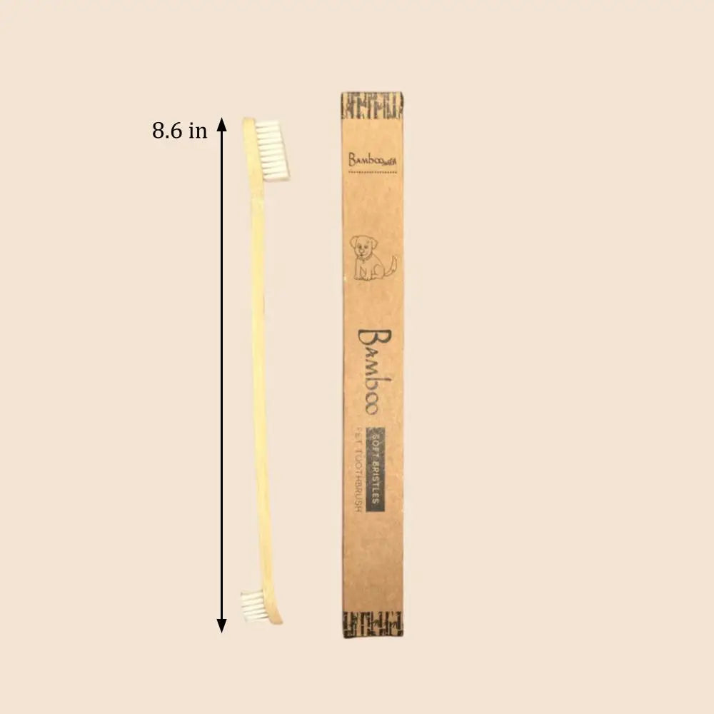 Dual Ended Bamboo Dog & Pet Toothbrush