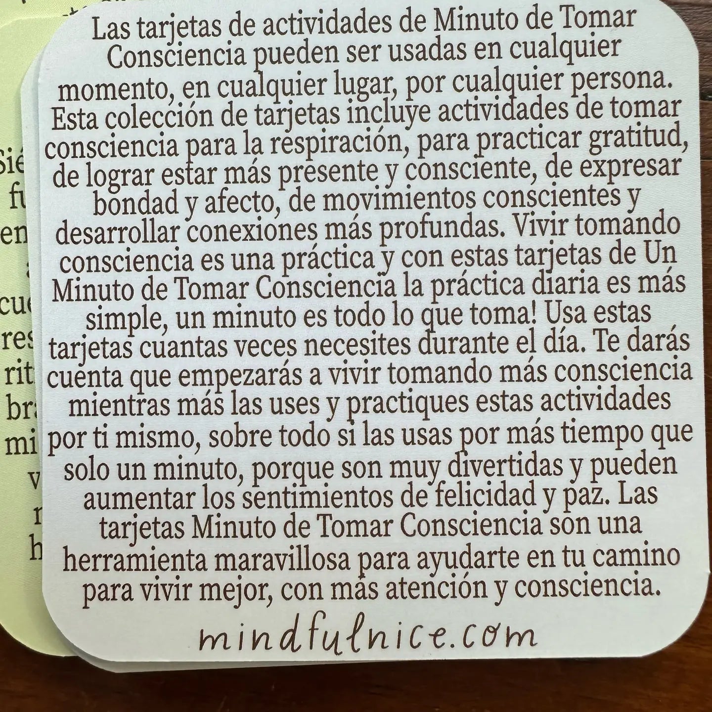 Spanish Mindful Minute Activity Cards For Mental Health & Wellness (Espanol)