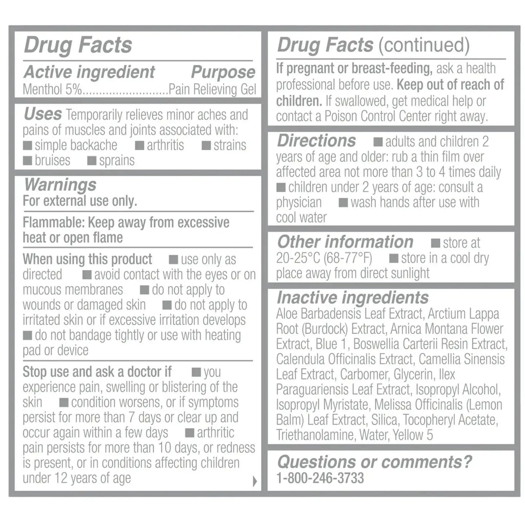 Biofreeze Professional Menthol Pain Relief Roll-On Gel, 3oz
