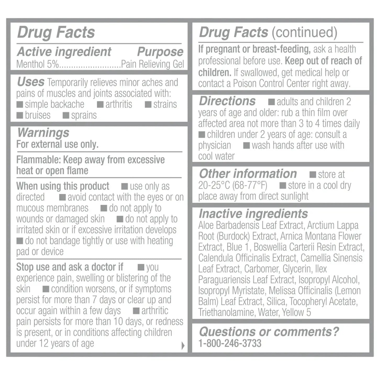 Biofreeze Professional Menthol Pain Relief Roll-On Gel, 3oz