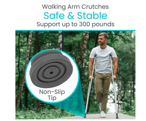 Crutches - adjustable sizes