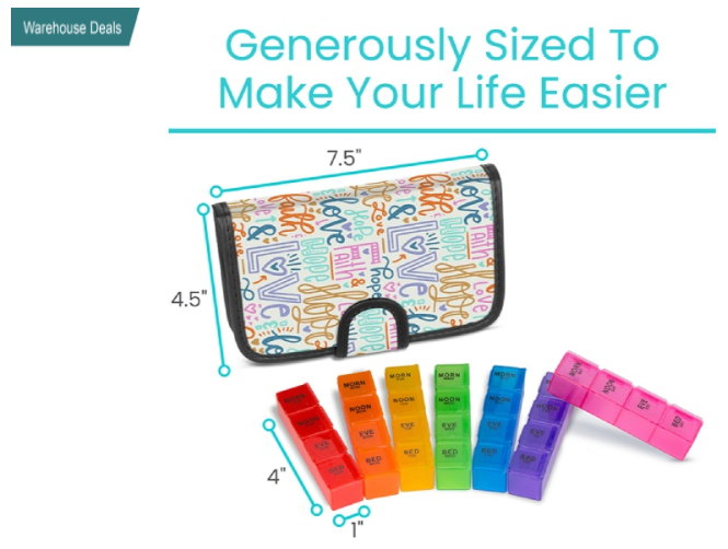 7 Day Pill Organizer