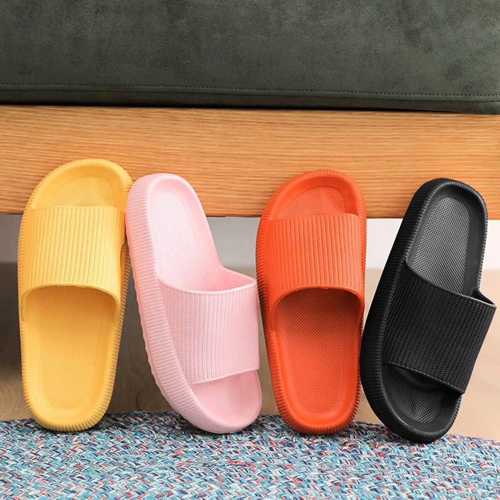 Non-Slip Quick Drying Open Toe Soft Comfy Thick Slippers