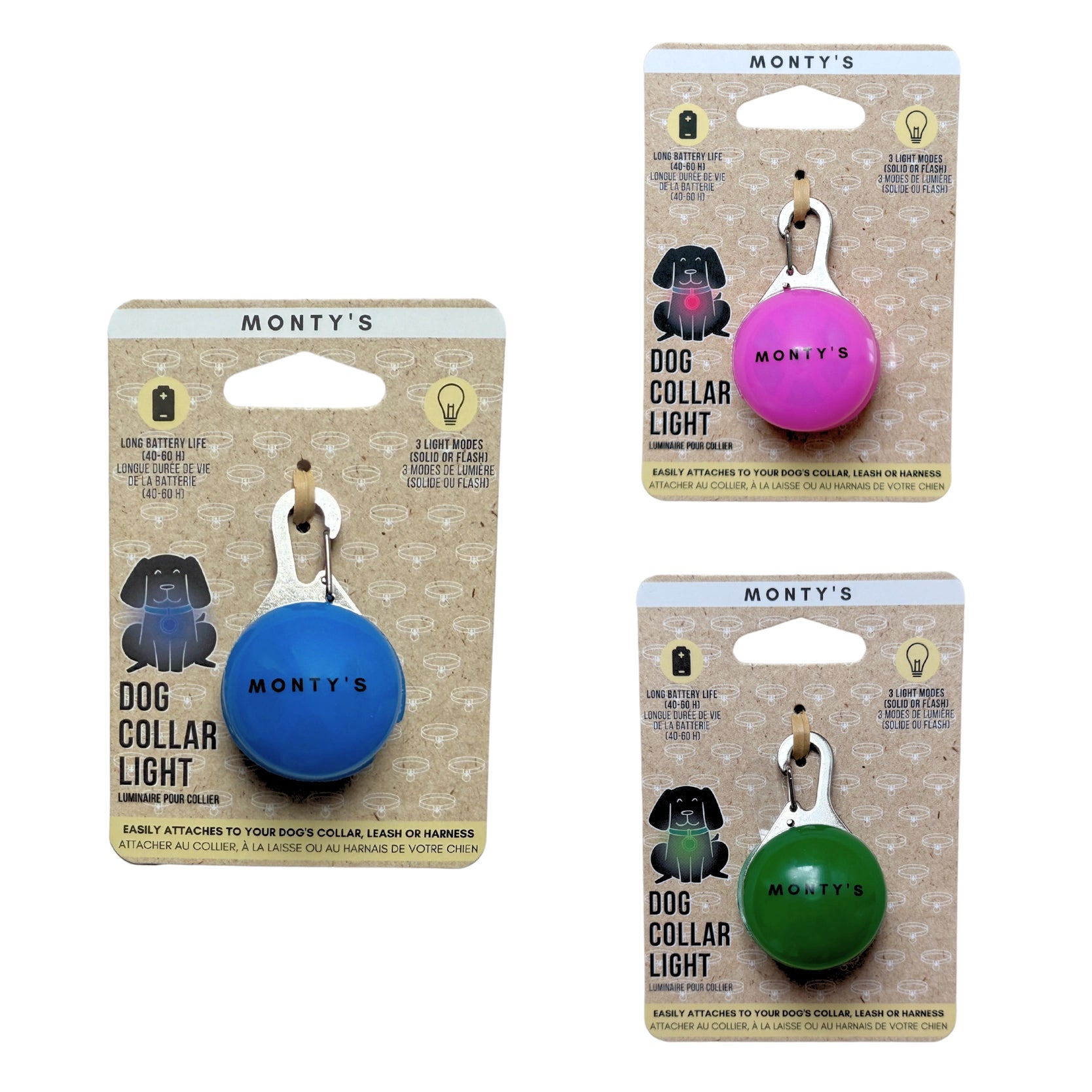 Battery Powered Flashing Dog Collar/Harness Lights