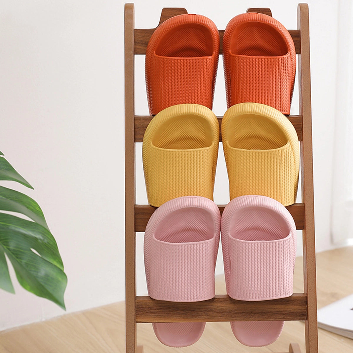 Non-Slip Quick Drying Open Toe Soft Comfy Thick Slippers